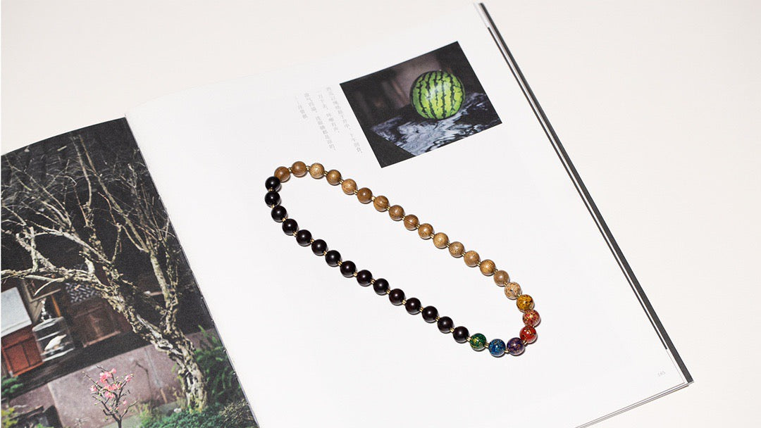 Starlit Brilliance with Lacquer Finish Bracelet-Good Luck Feng Shui Bracelet package with box and bag